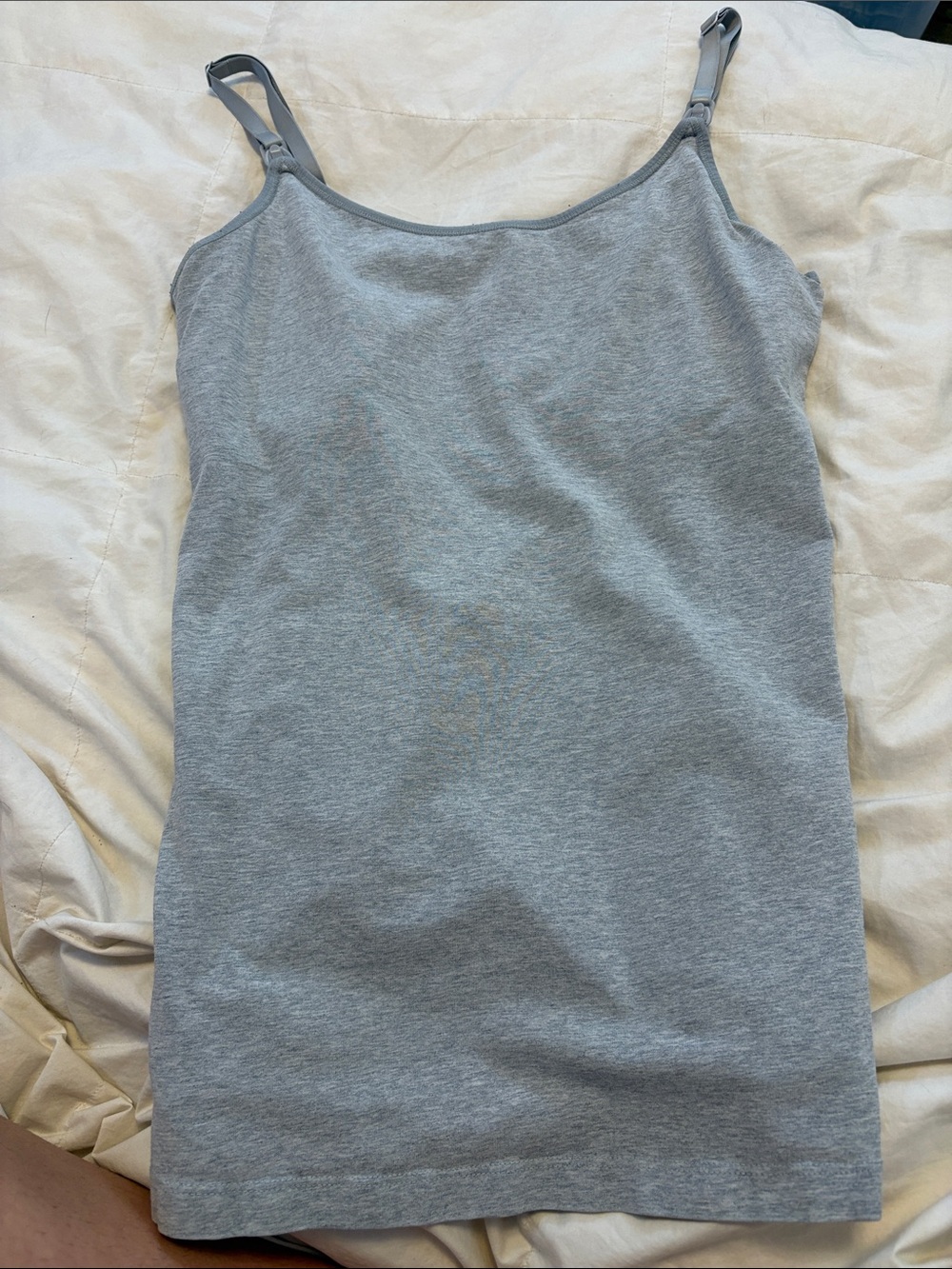 love J Gray Cotton Adjustable-Strap Cami